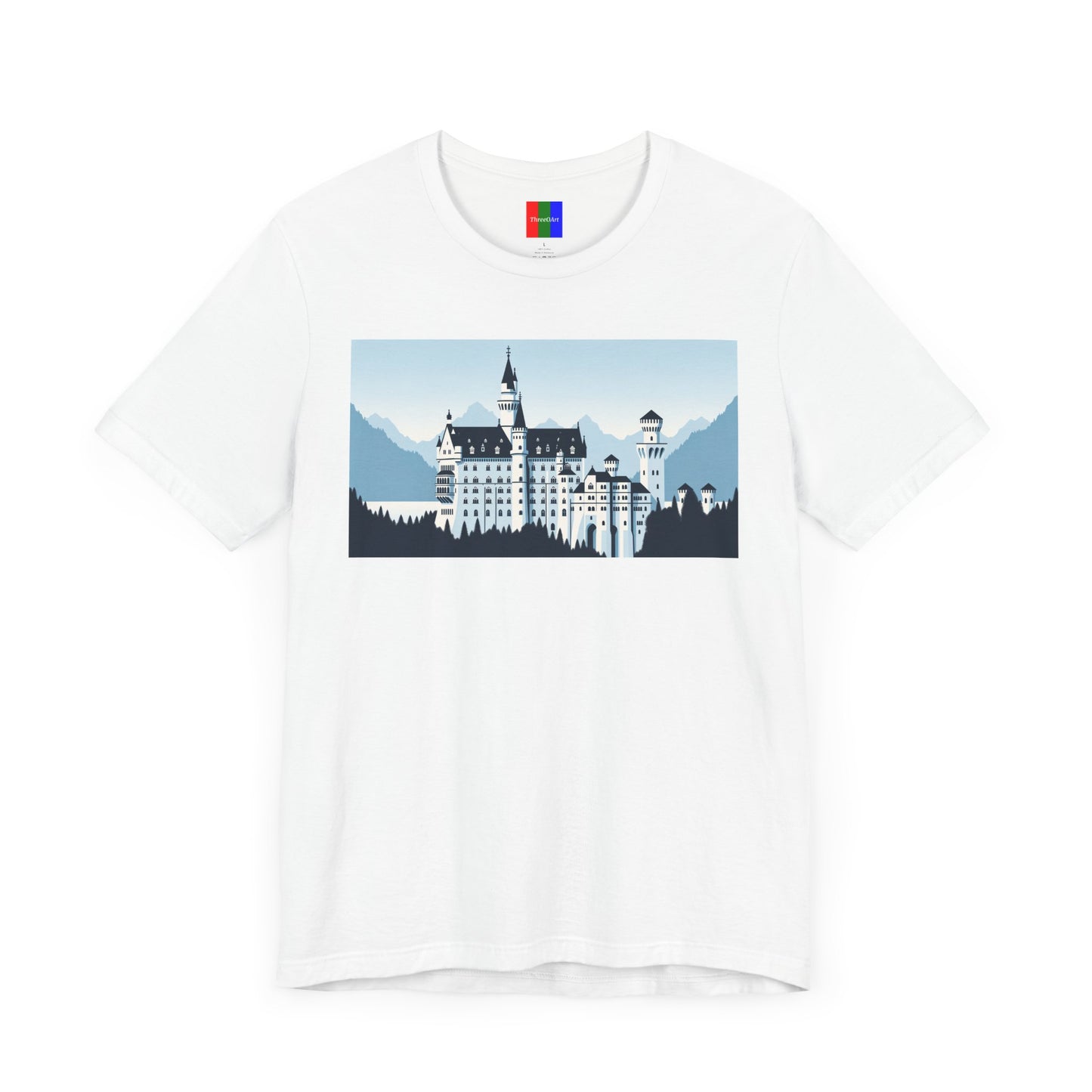 2. Neuschwanstein Castle Germany from Landmarks Collection - Unisex T-shirt