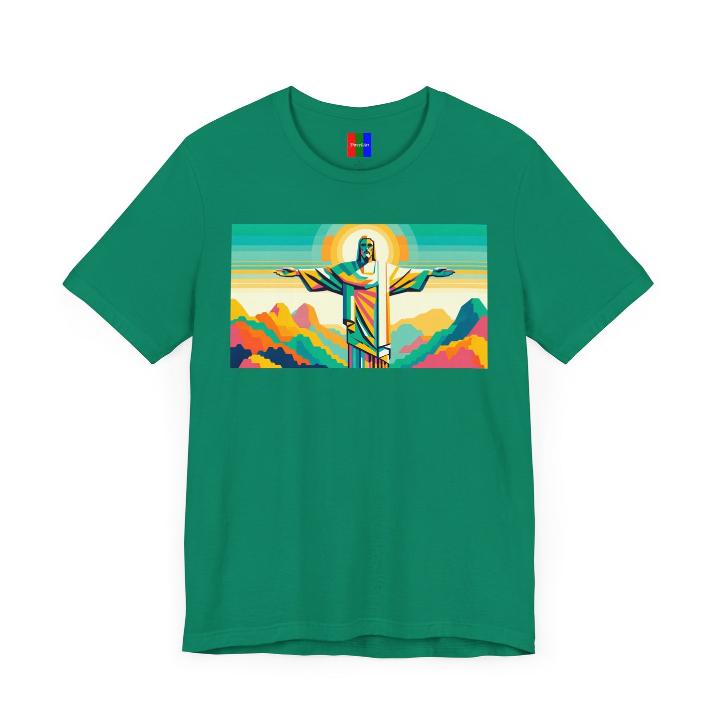 2. Christ the Redeemer Brazil from Landmarks Collection - Unisex T-shirt