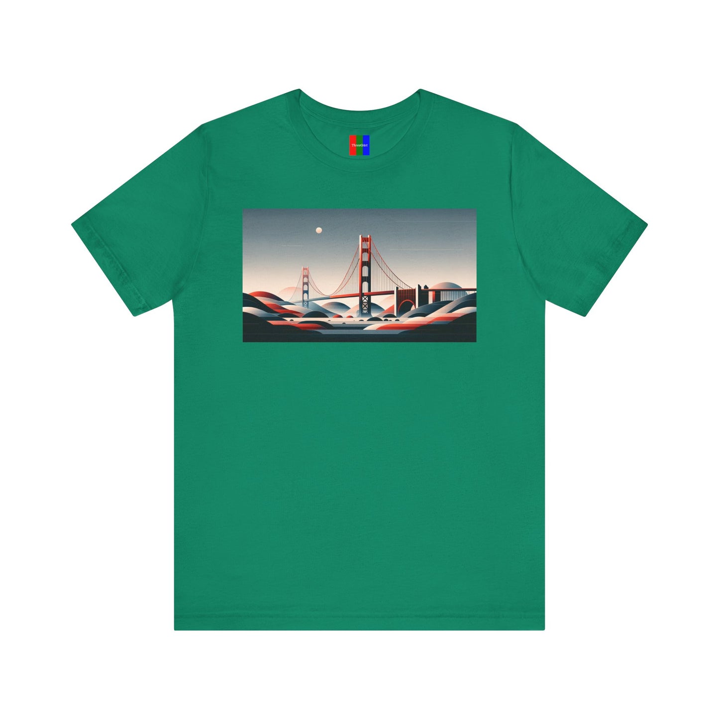 1. Golden Gate Bridge San Francisco USA from Landmarks Collection - Unisex T-shirt