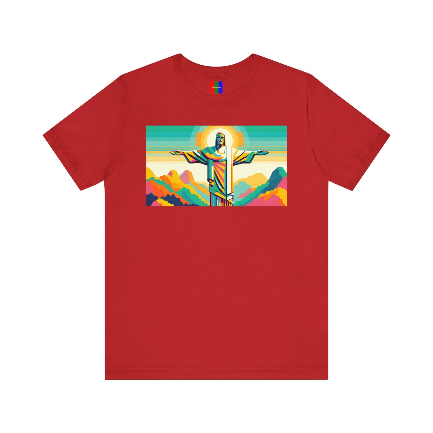 2. Christ the Redeemer Brazil from Landmarks Collection - Unisex T-shirt