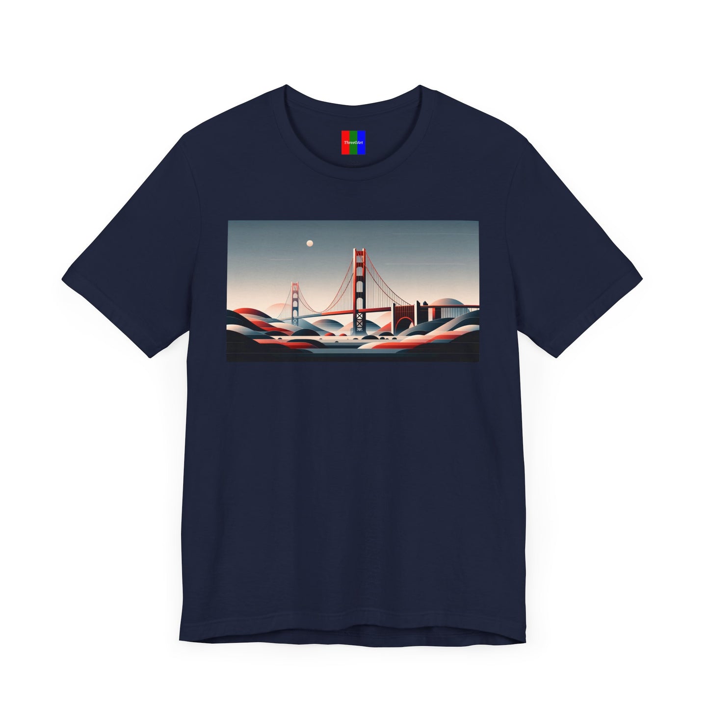 1. Golden Gate Bridge San Francisco USA from Landmarks Collection - Unisex T-shirt