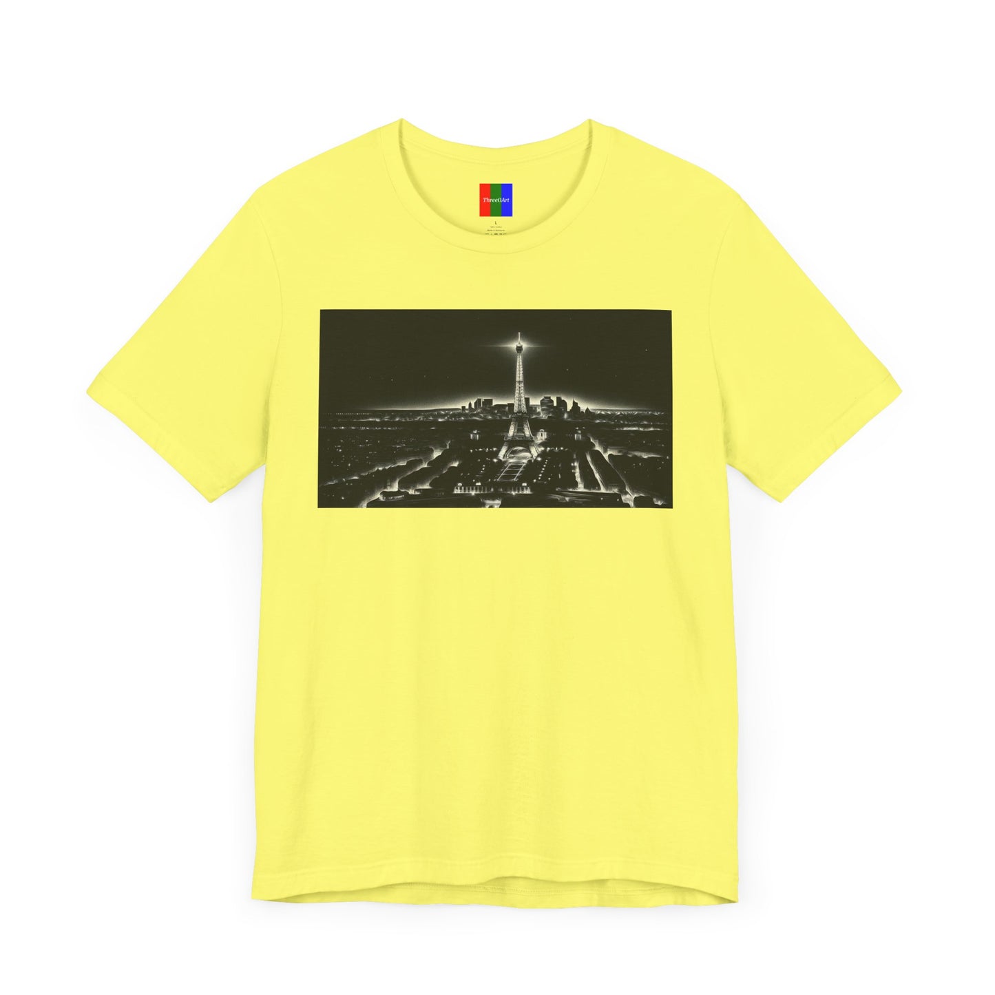 3. Eiffel Tower Paris France from Landmarks Collection - Unisex T-shirt