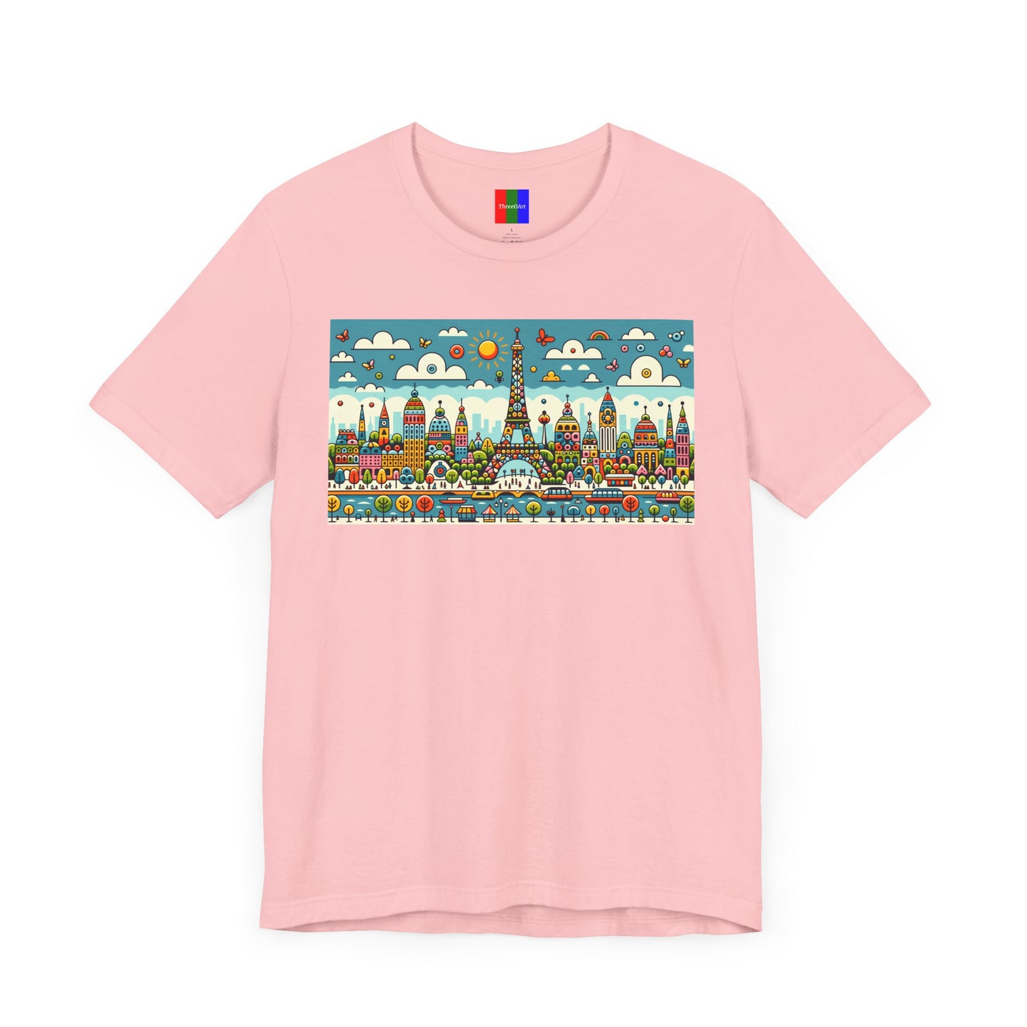 2. Eiffel Tower Paris France from Landmarks Collection - Unisex T-shirt