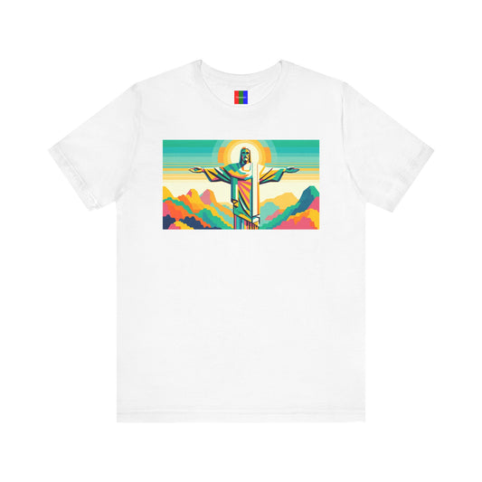 2. Christ the Redeemer Brazil from Landmarks Collection - Unisex T-shirt