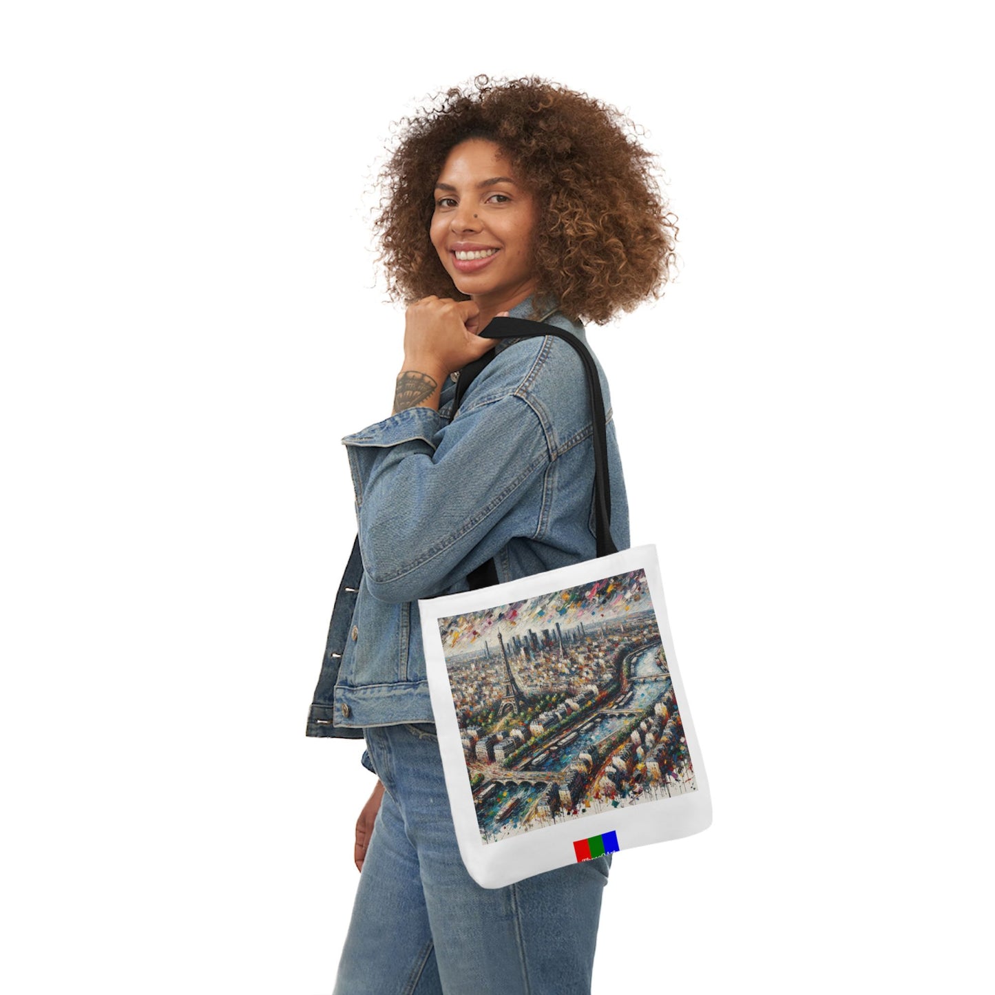 Paris Flip Canvas Tote Bag