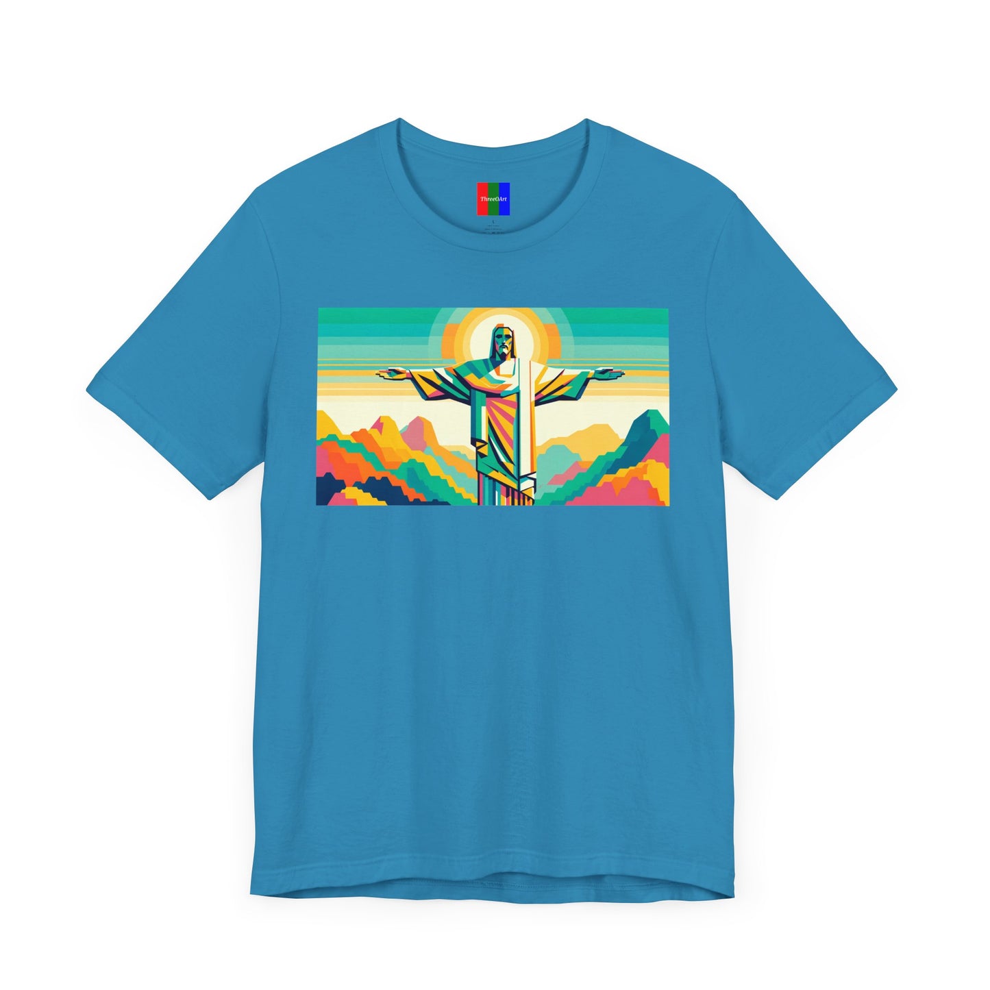 2. Christ the Redeemer Brazil from Landmarks Collection - Unisex T-shirt