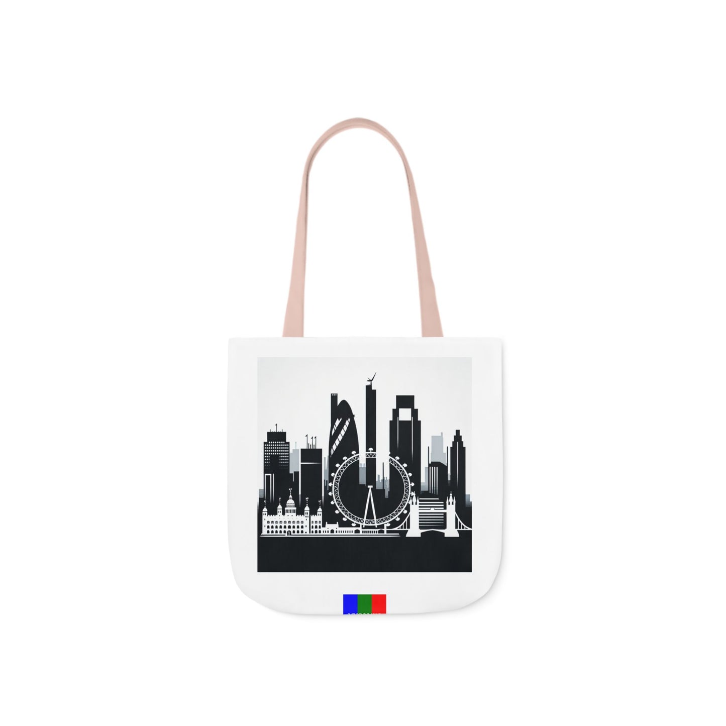 London Flip Canvas Tote Bag