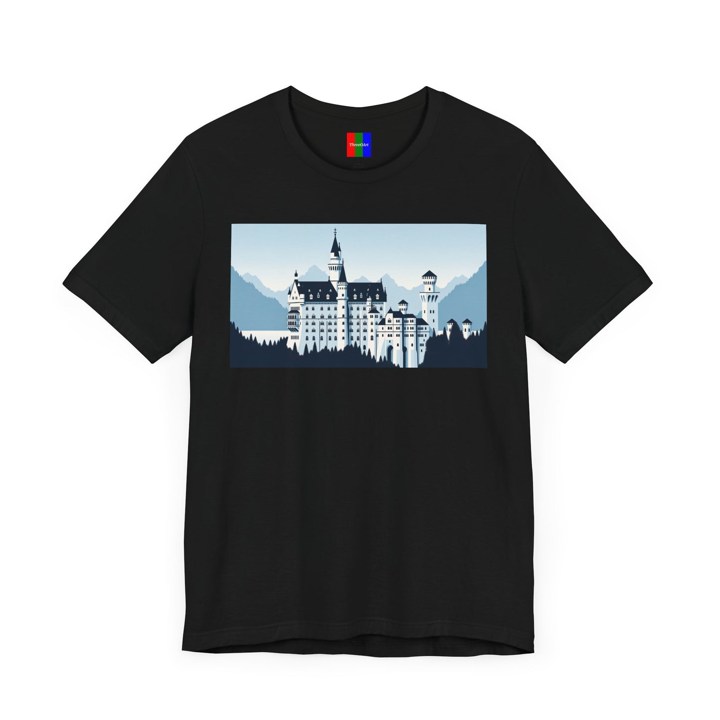 2. Neuschwanstein Castle Germany from Landmarks Collection - Unisex T-shirt