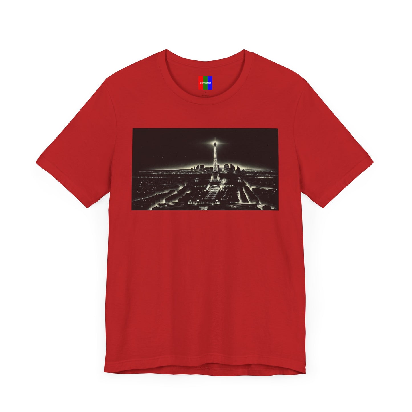 3. Eiffel Tower Paris France from Landmarks Collection - Unisex T-shirt