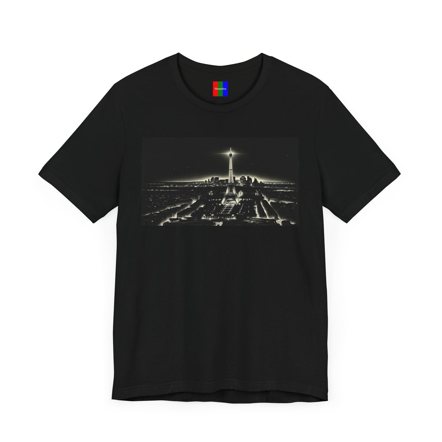 3. Eiffel Tower Paris France from Landmarks Collection - Unisex T-shirt