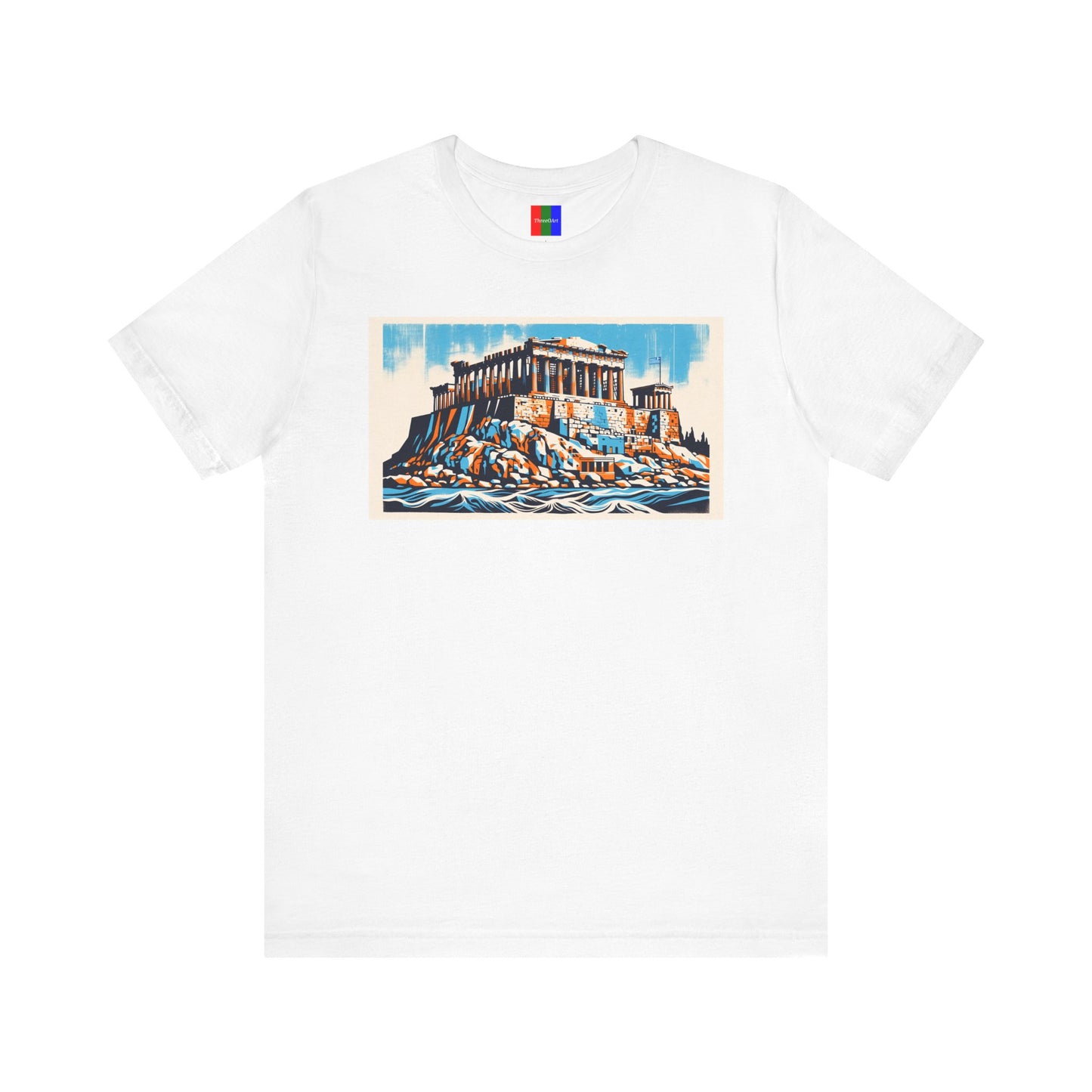 1. Acropolis of Athens Greece from Landmarks Collection - Unisex T-shirt