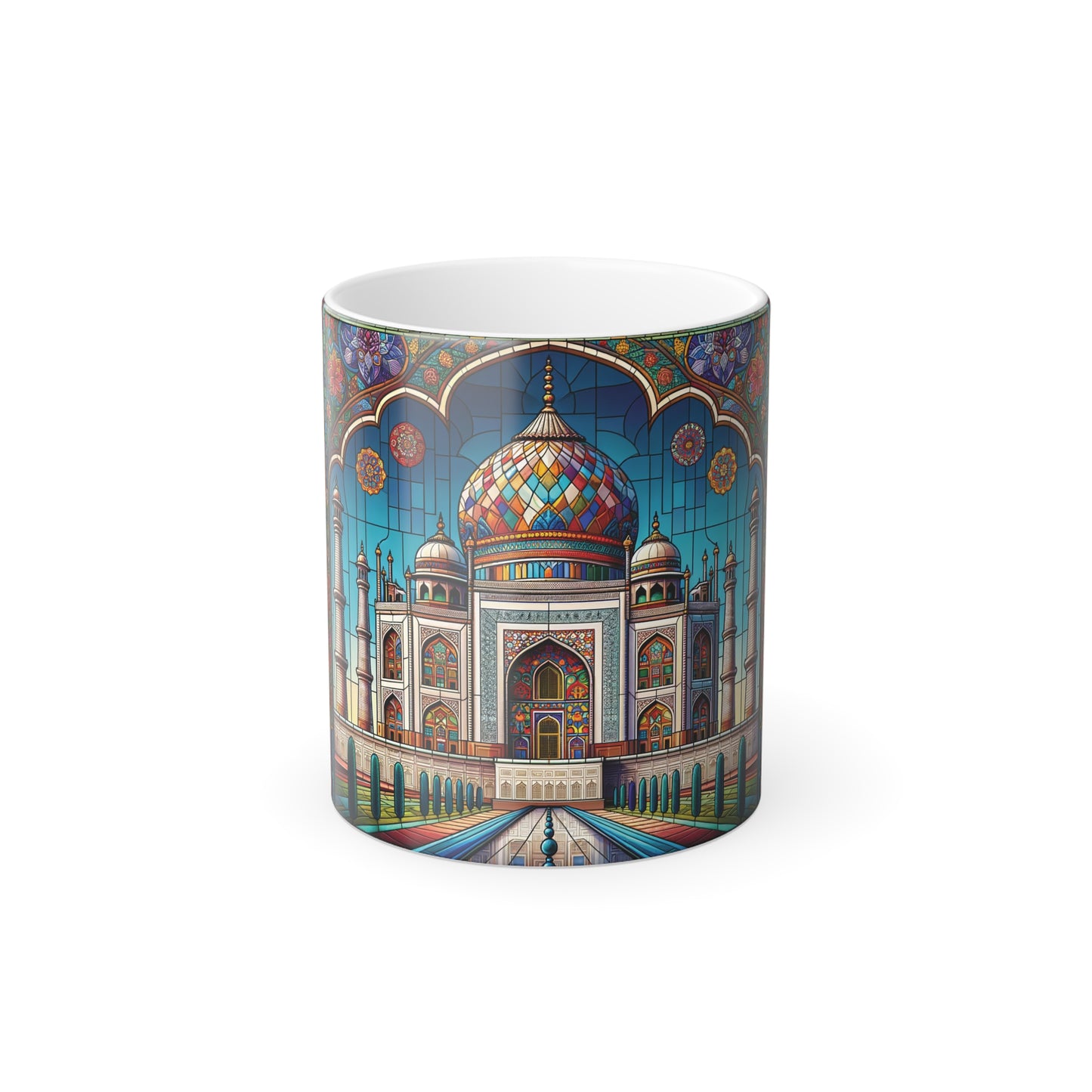 Taj Mahal India From Landmarks Collection - Color Morphing Mug 11oz