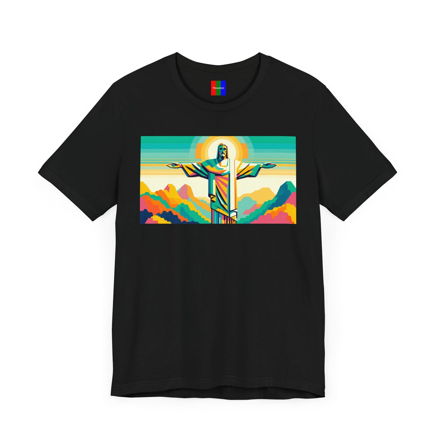 2. Christ the Redeemer Brazil from Landmarks Collection - Unisex T-shirt