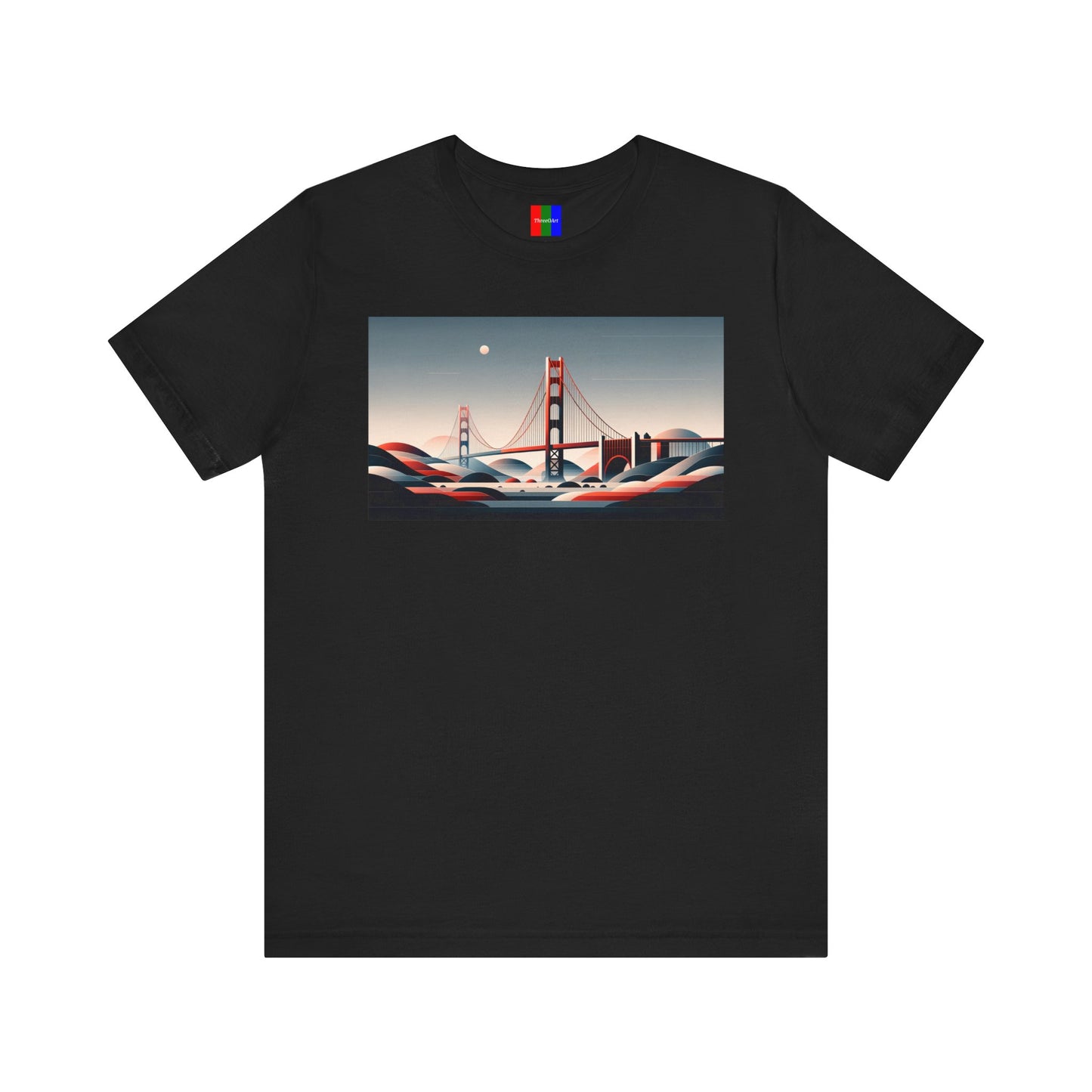 1. Golden Gate Bridge San Francisco USA from Landmarks Collection - Unisex T-shirt