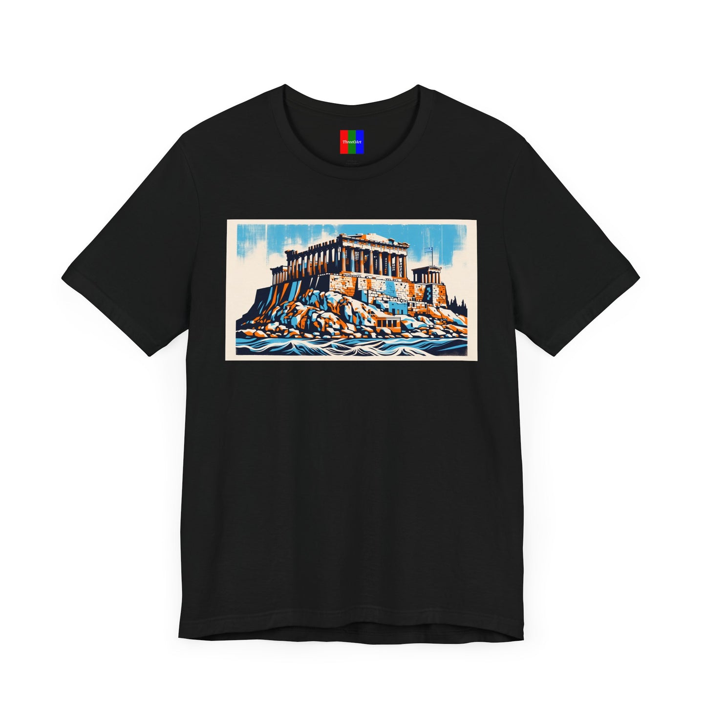 1. Acropolis of Athens Greece from Landmarks Collection - Unisex T-shirt