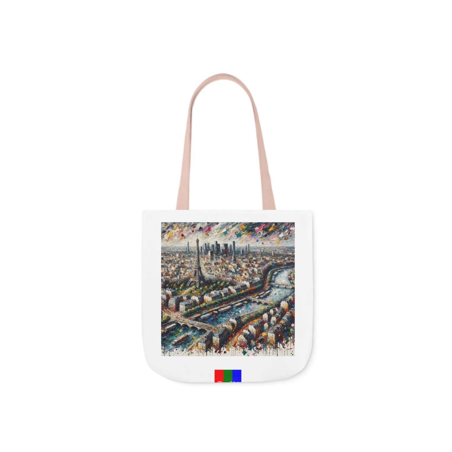 Paris Flip Canvas Tote Bag