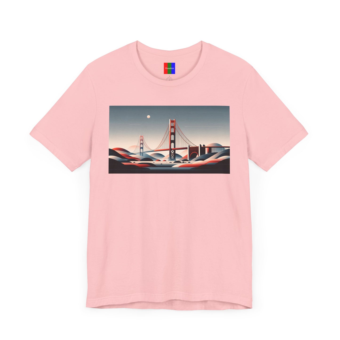 1. Golden Gate Bridge San Francisco USA from Landmarks Collection - Unisex T-shirt