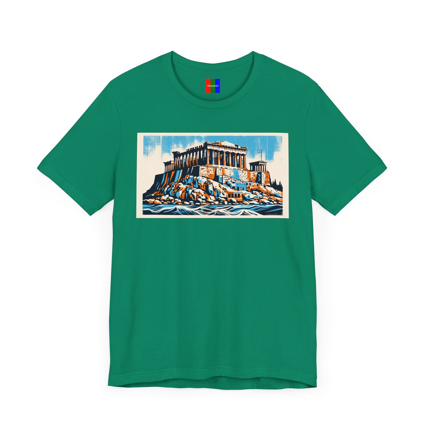 1. Acropolis of Athens Greece from Landmarks Collection - Unisex T-shirt