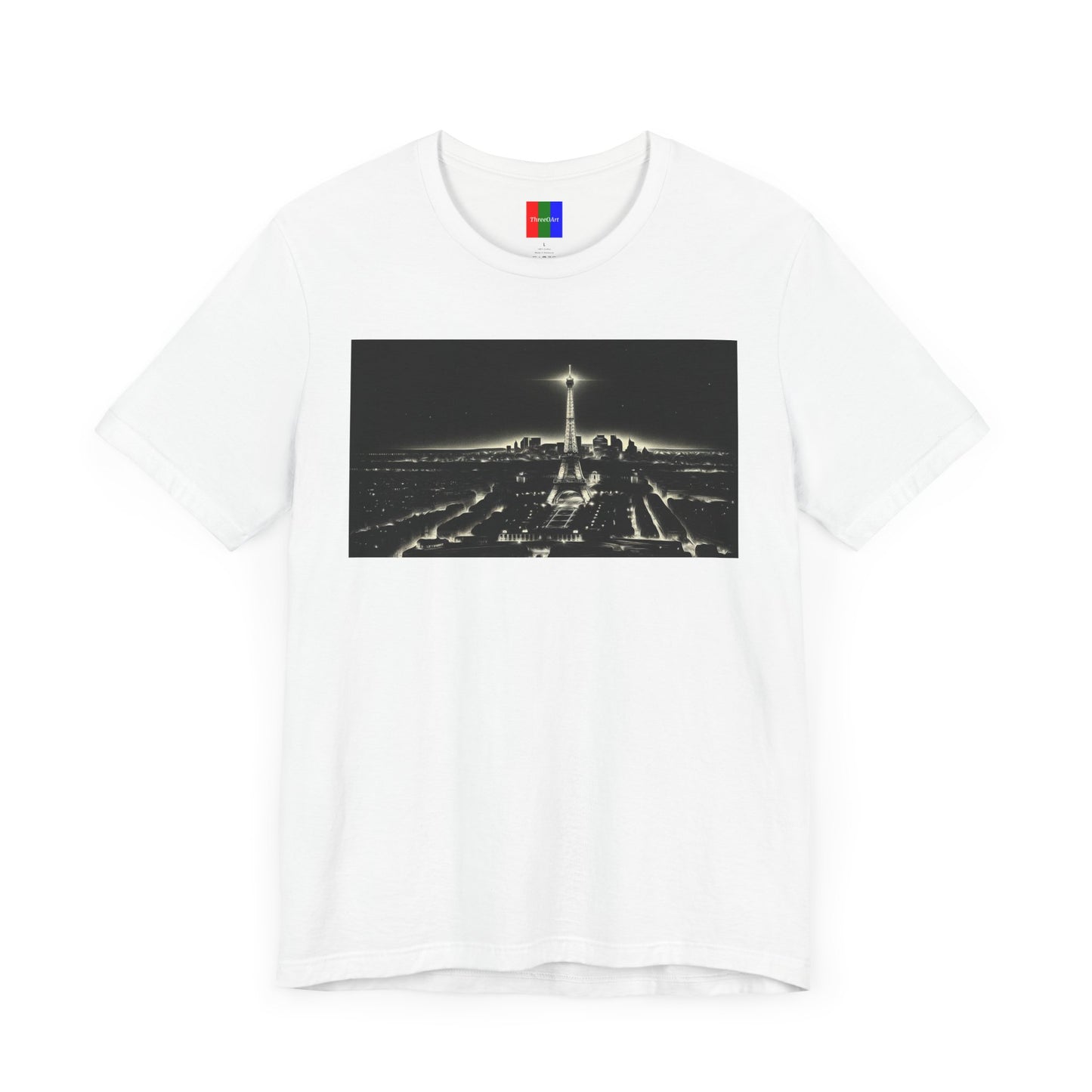 3. Eiffel Tower Paris France from Landmarks Collection - Unisex T-shirt