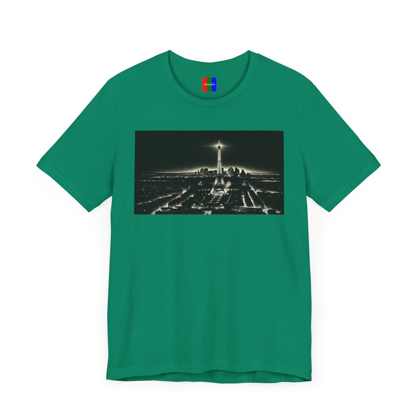 3. Eiffel Tower Paris France from Landmarks Collection - Unisex T-shirt