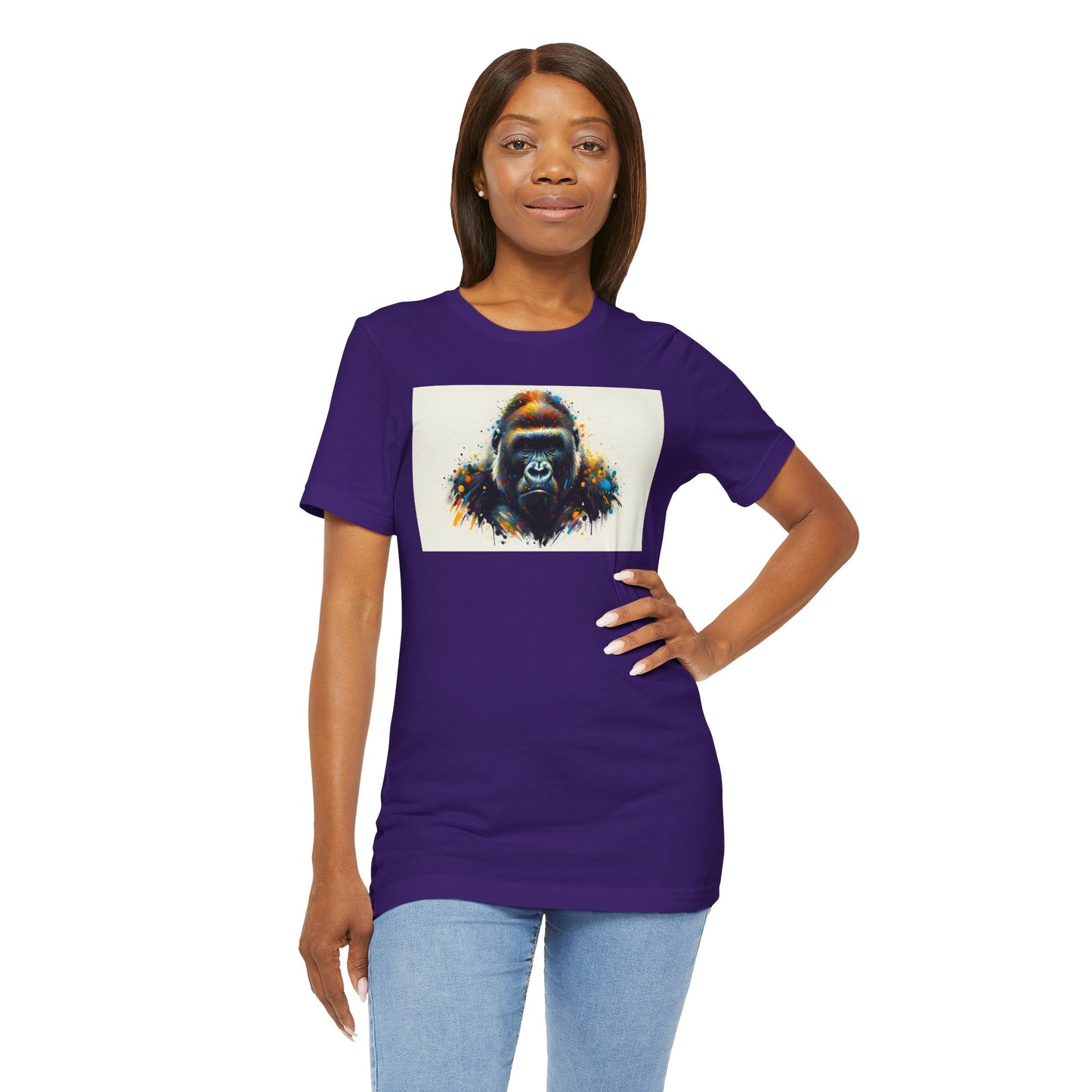 1. Lowland Gorilla From Endangered Species Collection - Unisex T-shirt