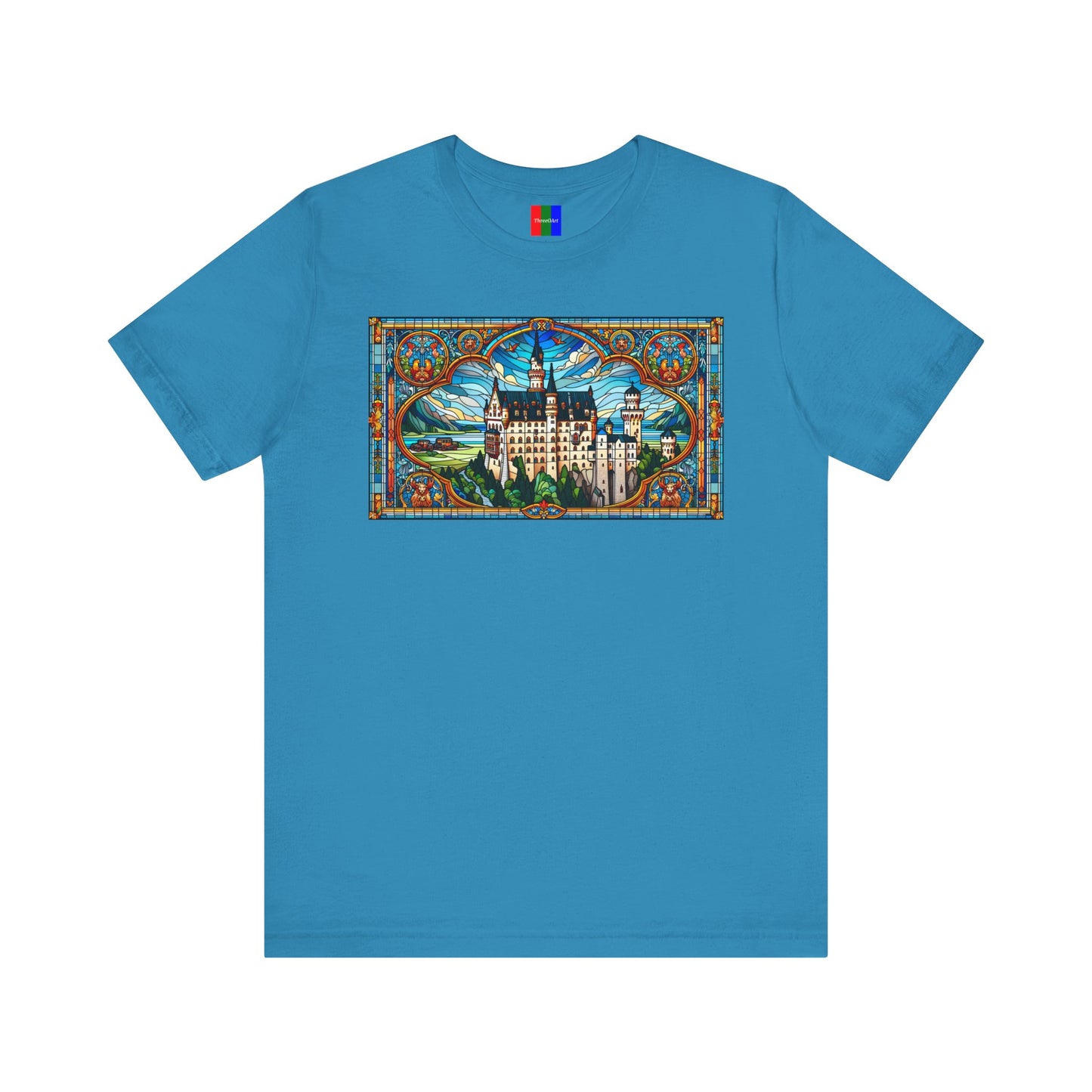 1. Neuschwanstein Castle Germany from Landmarks Collection - Unisex T-shirt