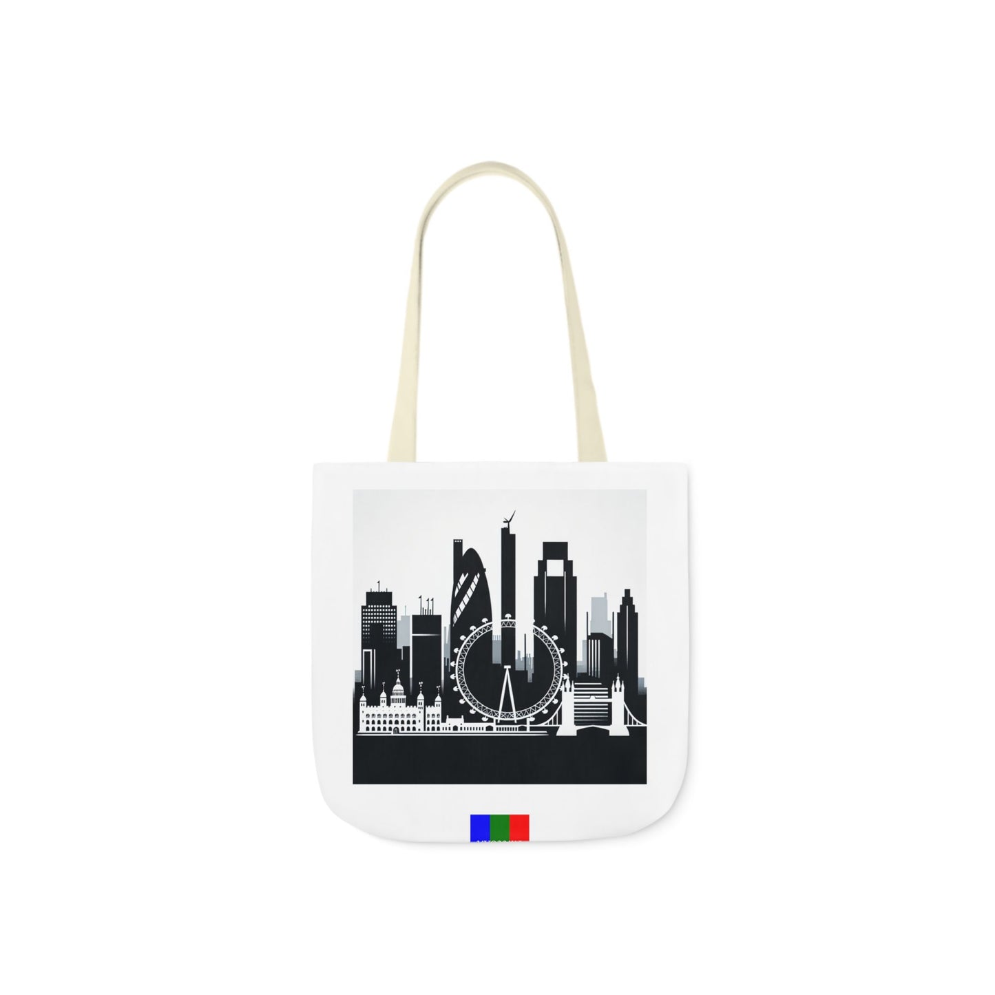 London Flip Canvas Tote Bag