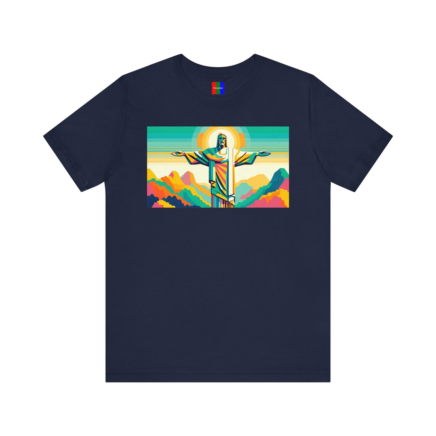 2. Christ the Redeemer Brazil from Landmarks Collection - Unisex T-shirt