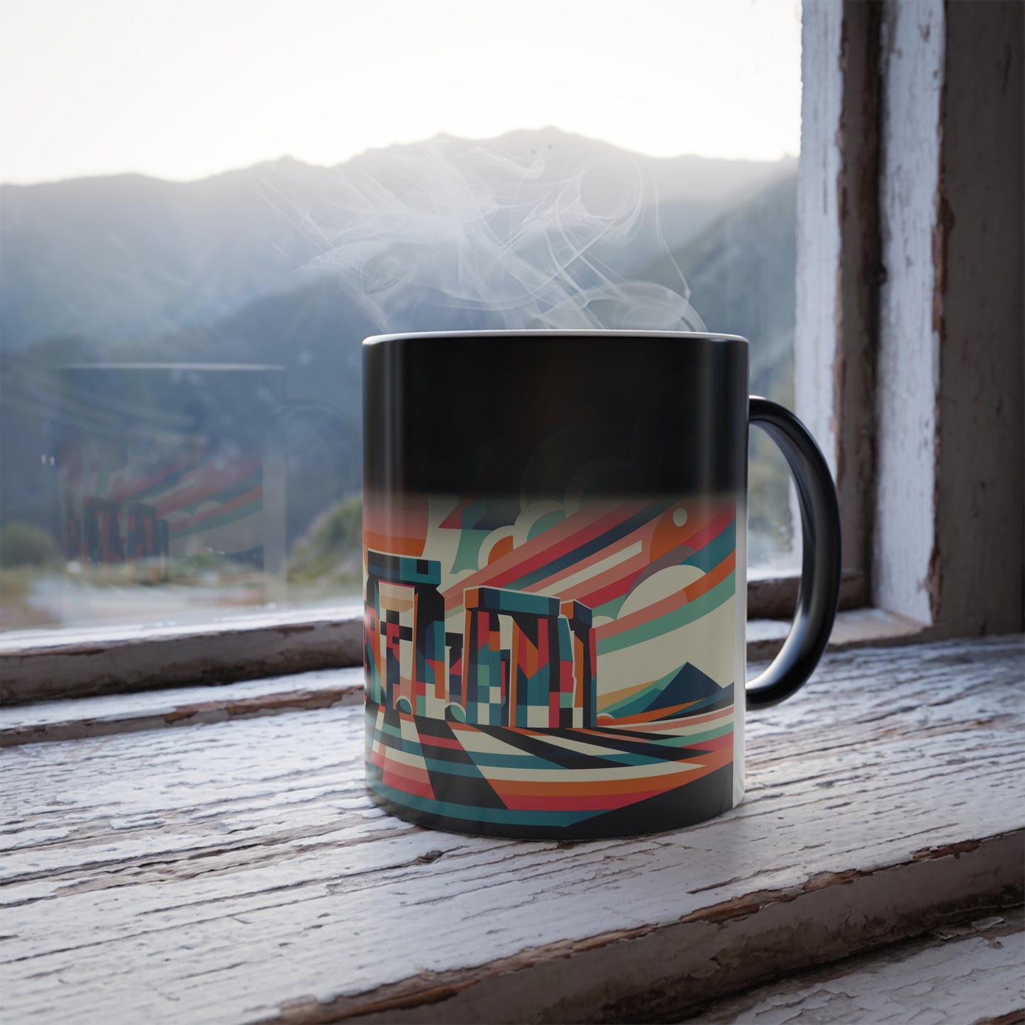 Stonehenge England From Landmarks Collection - Color Morphing Mug 11oz