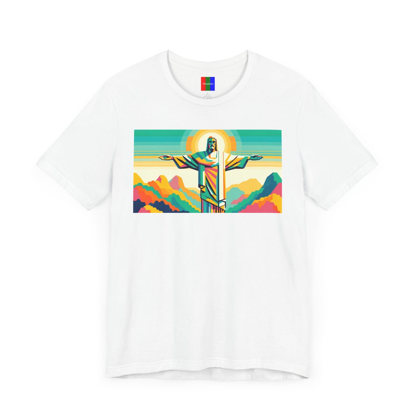 2. Christ the Redeemer Brazil from Landmarks Collection - Unisex T-shirt