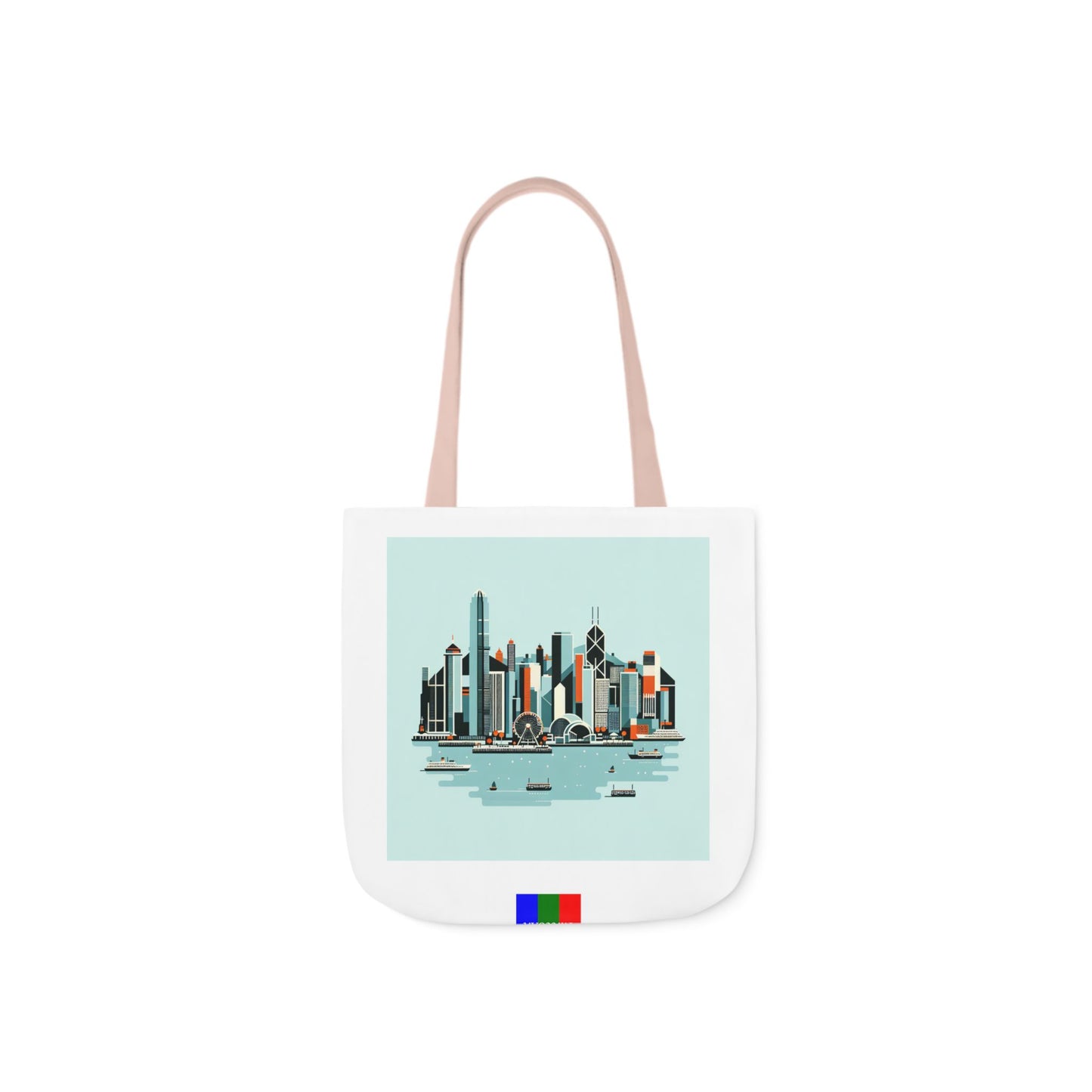 Hong Kong Flip Canvas Tote Bag