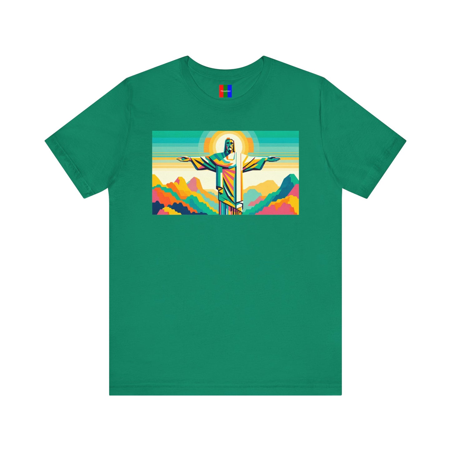 2. Christ the Redeemer Brazil from Landmarks Collection - Unisex T-shirt