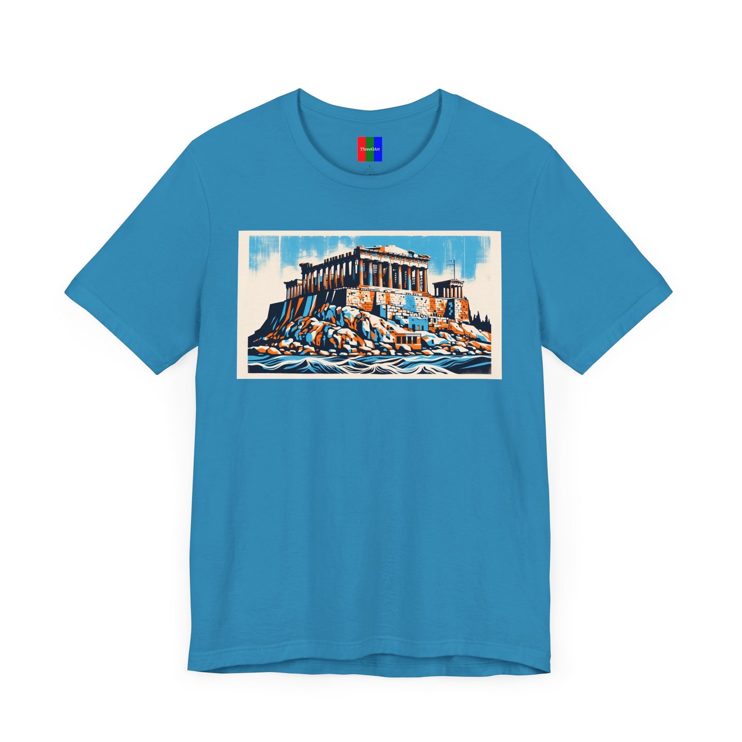 1. Acropolis of Athens Greece from Landmarks Collection - Unisex T-shirt