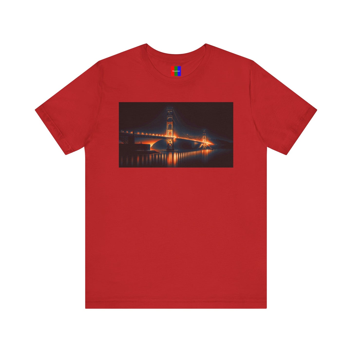 3. Golden Gate Bridge San Francisco USA from Landmarks Collection - Unisex T-shirt