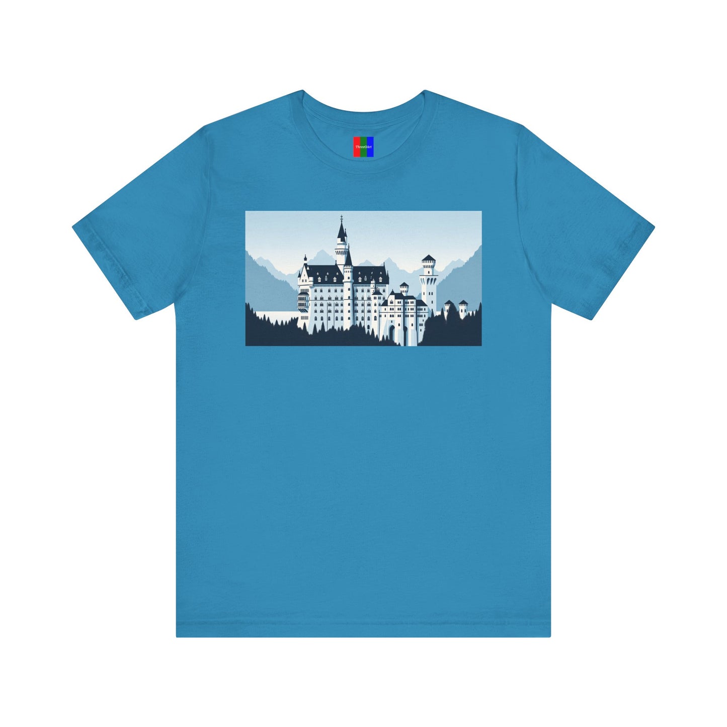 2. Neuschwanstein Castle Germany from Landmarks Collection - Unisex T-shirt