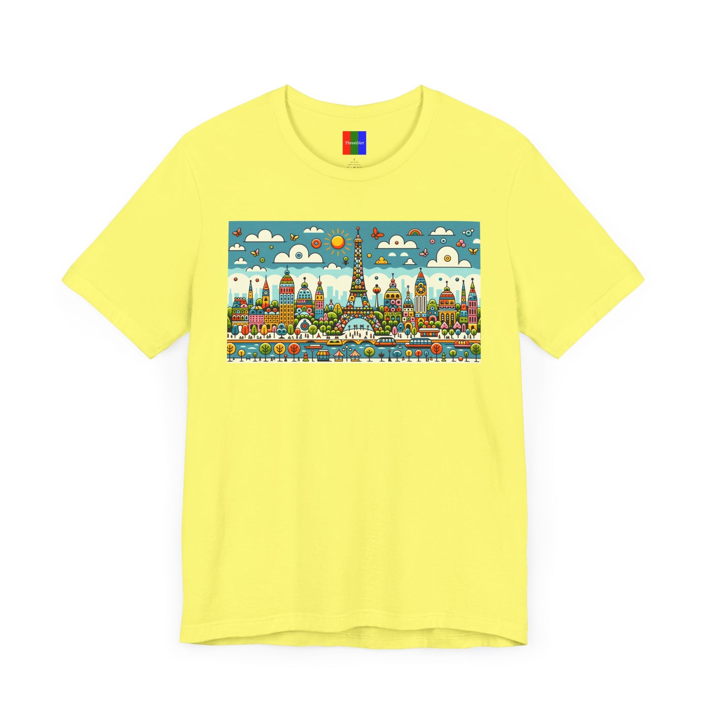 2. Eiffel Tower Paris France from Landmarks Collection - Unisex T-shirt