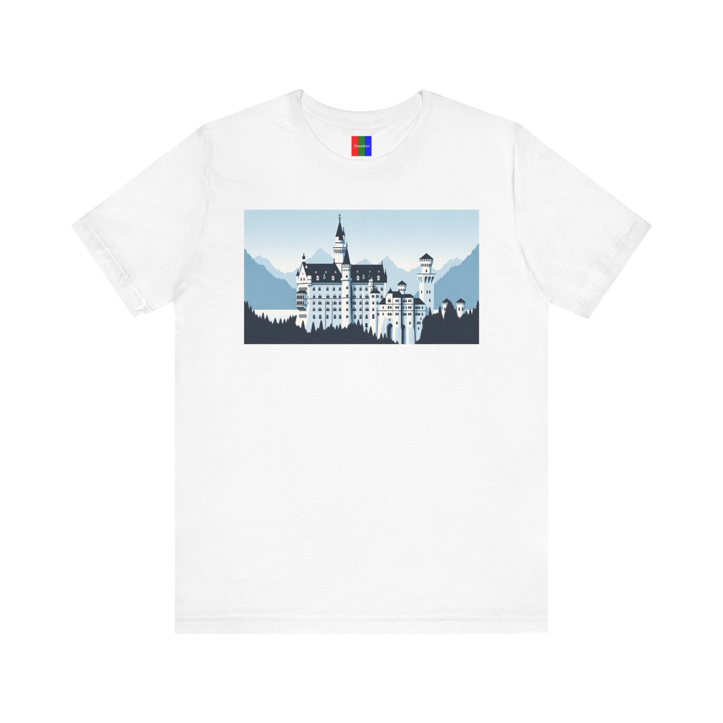 2. Neuschwanstein Castle Germany from Landmarks Collection - Unisex T-shirt