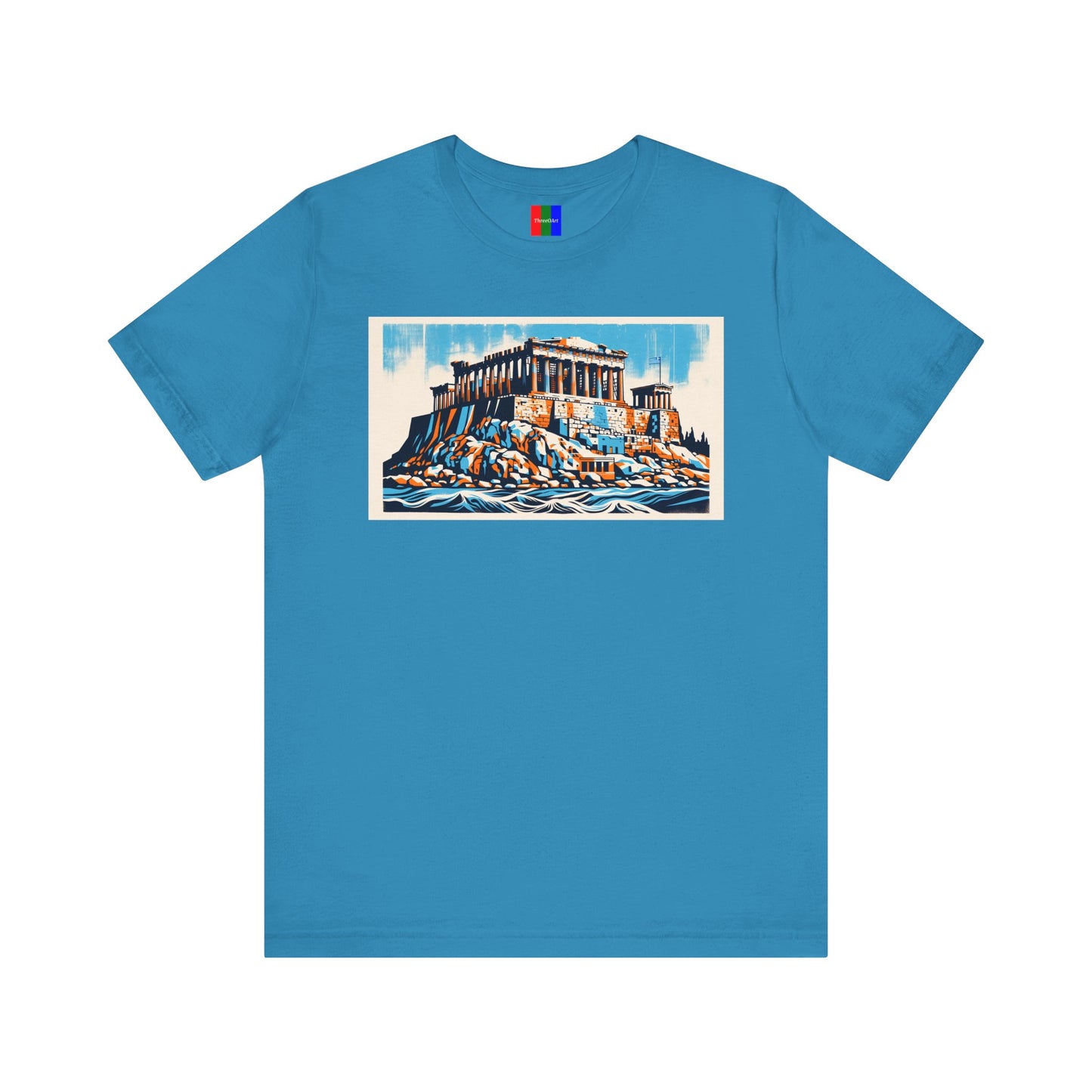 1. Acropolis of Athens Greece from Landmarks Collection - Unisex T-shirt