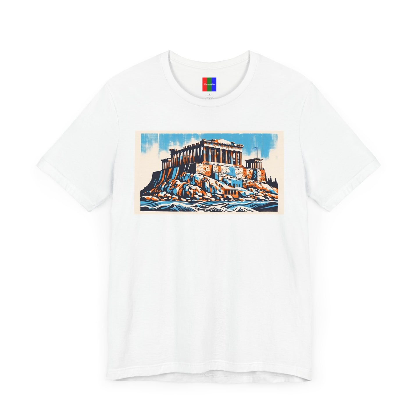 1. Acropolis of Athens Greece from Landmarks Collection - Unisex T-shirt