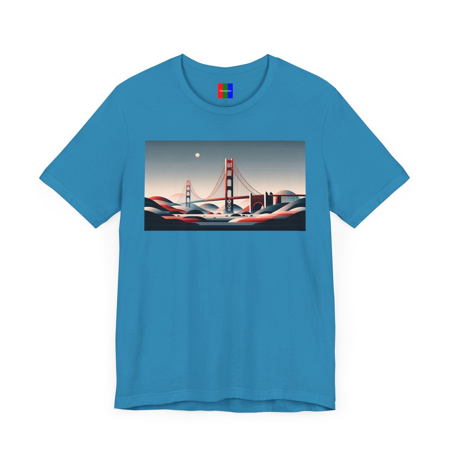 1. Golden Gate Bridge San Francisco USA from Landmarks Collection - Unisex T-shirt