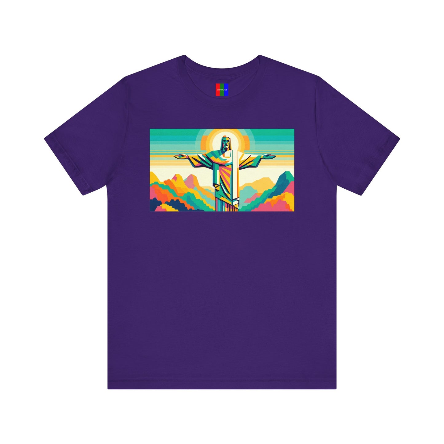 2. Christ the Redeemer Brazil from Landmarks Collection - Unisex T-shirt