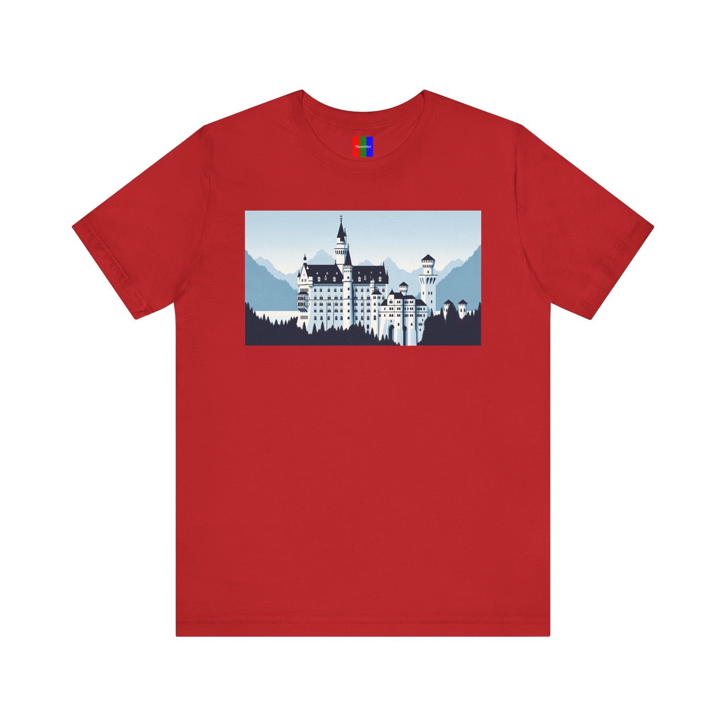 2. Neuschwanstein Castle Germany from Landmarks Collection - Unisex T-shirt