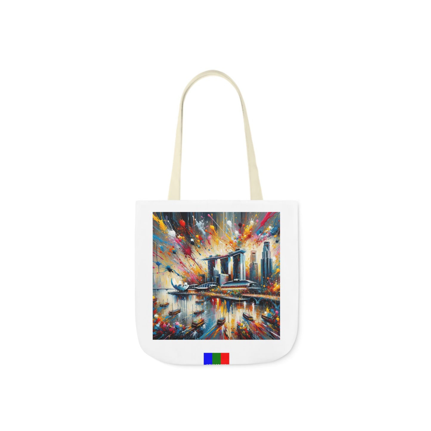 Singapore Flip Canvas Tote Bag