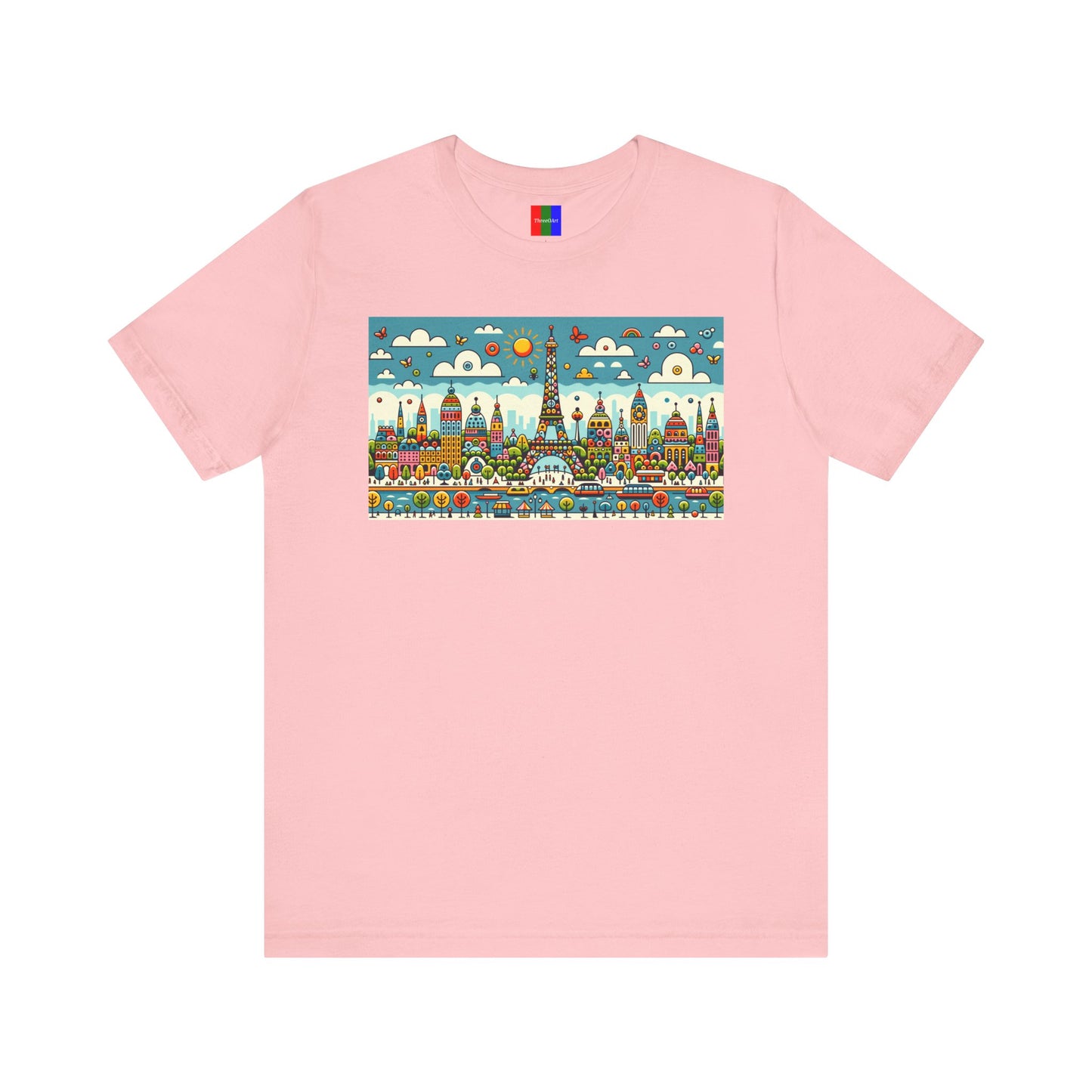 2. Eiffel Tower Paris France from Landmarks Collection - Unisex T-shirt