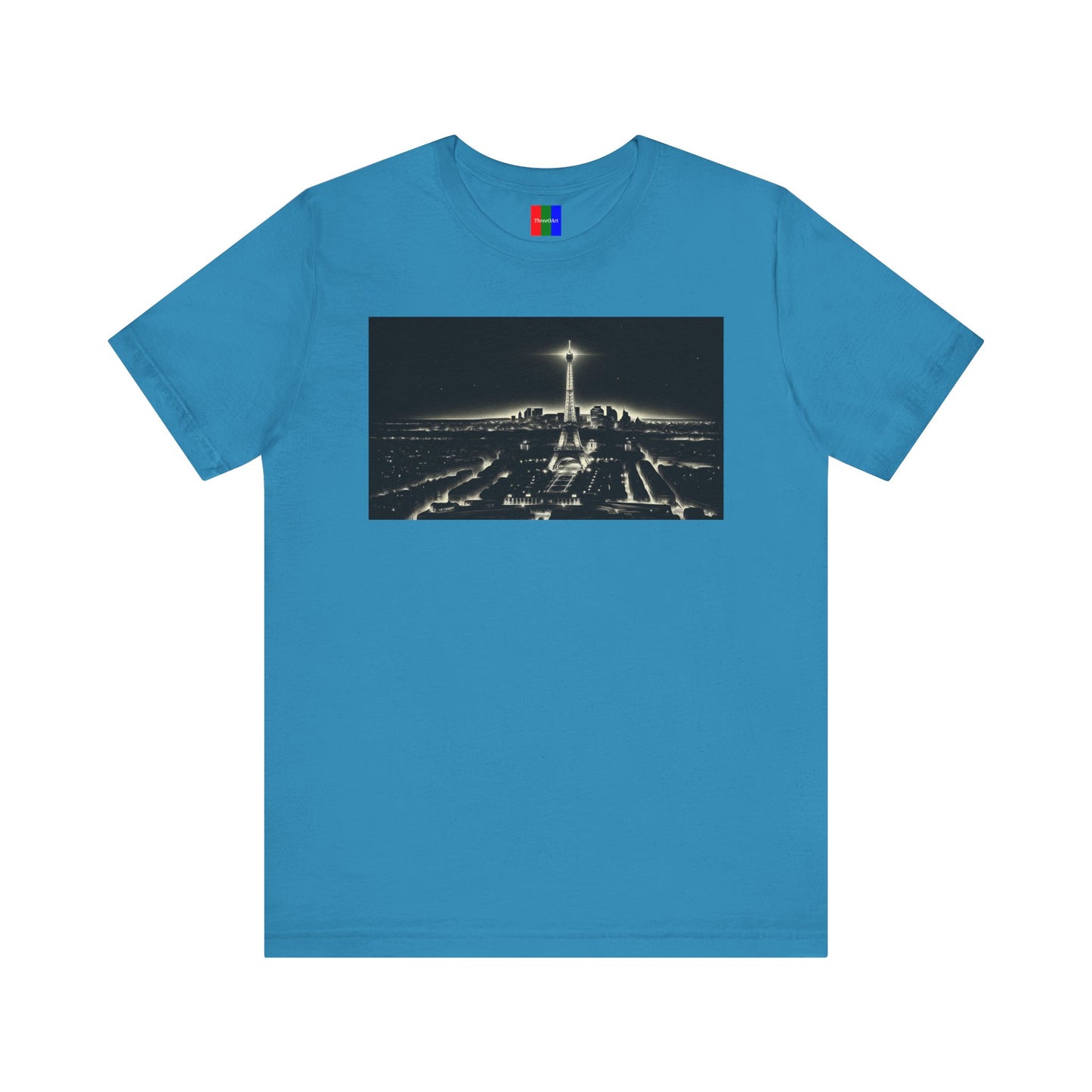 3. Eiffel Tower Paris France from Landmarks Collection - Unisex T-shirt