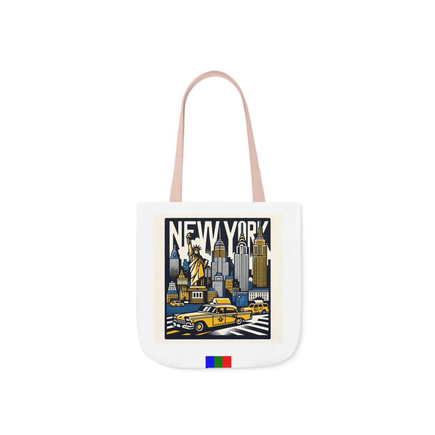 New York Flip Canvas Tote Bag