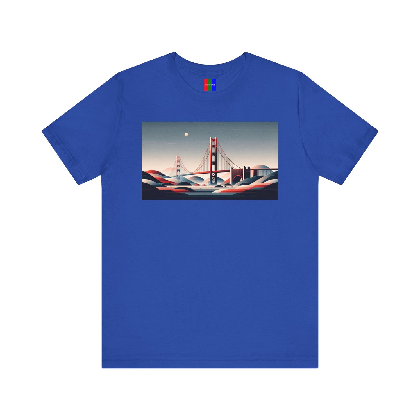 1. Golden Gate Bridge San Francisco USA from Landmarks Collection - Unisex T-shirt