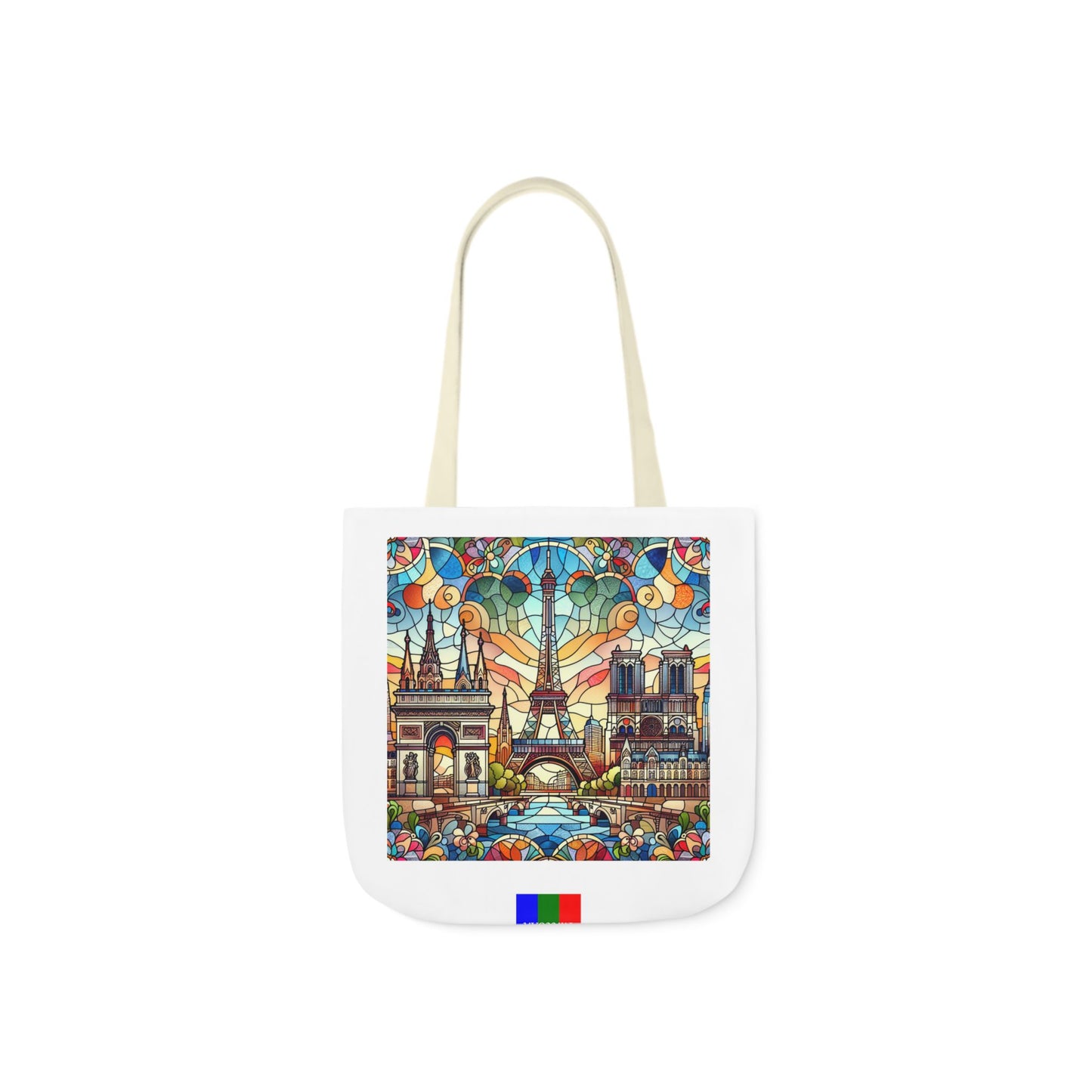 Paris Flip Canvas Tote Bag