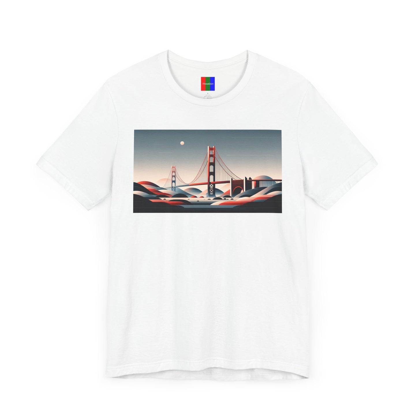 1. Golden Gate Bridge San Francisco USA from Landmarks Collection - Unisex T-shirt