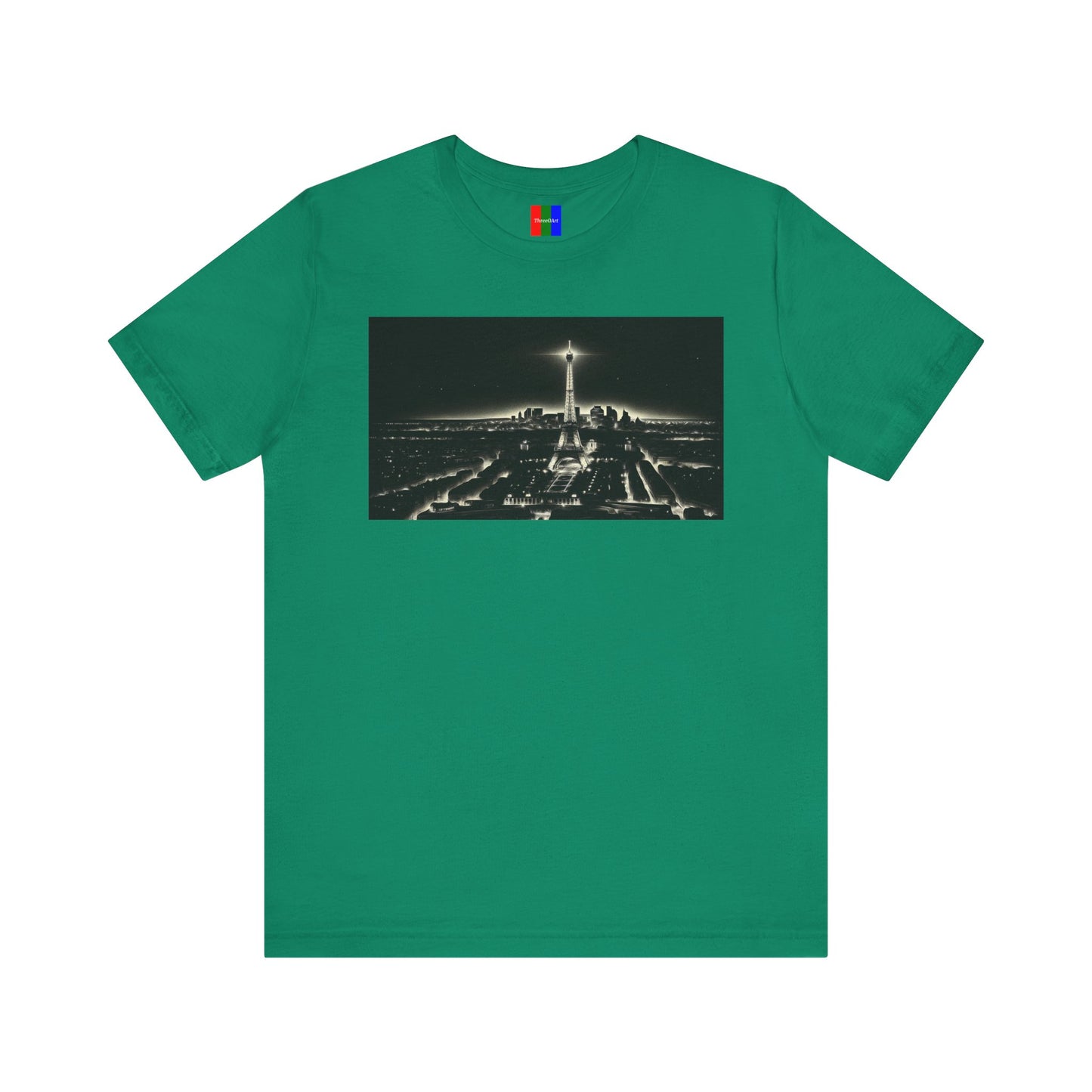 3. Eiffel Tower Paris France from Landmarks Collection - Unisex T-shirt